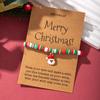 European and American Christmas popular soft pottery bracelet, elk snowman Christmas tree alloy pendant, gift jewelry