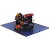 Vampires Theme 3D Standing Halloween Greeting Card Invitation Card For Eerie Celebration And Home Decoration