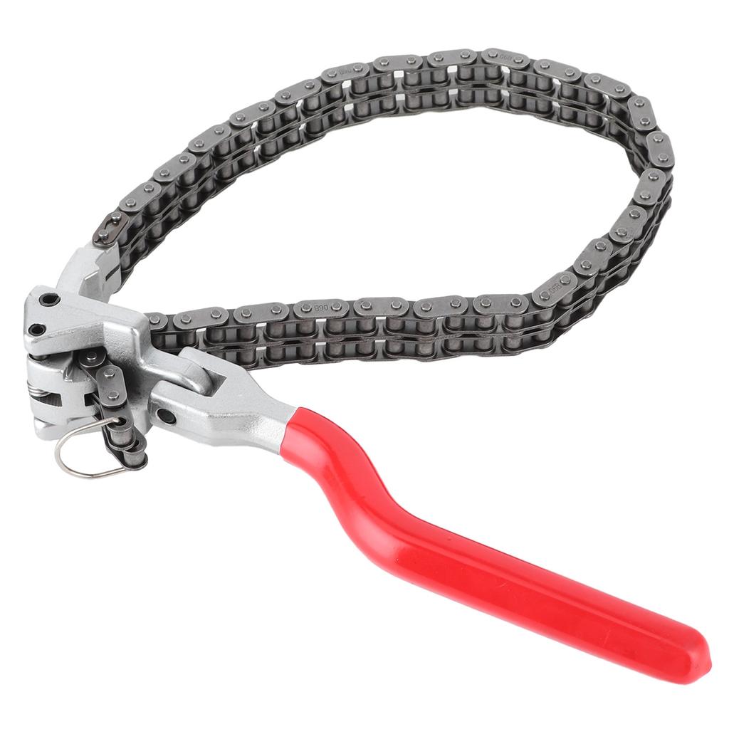 Chain Type Oil Filter Wrench Spanner 13.8in Long Handle Ergonomic Auto Car Repairing Tool Oil Filter Spanner Oil Filter Wrench