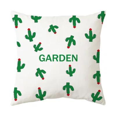 Merry Christmas Cushion Cover 45*45 Cartoons Pillowcase Cotton Linen Sofa Cushions Pillow Cases Pillow Covers