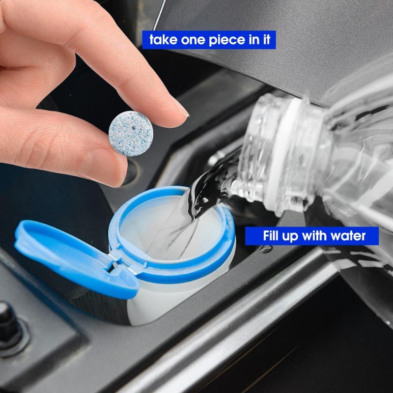 Car Windscreen Wiper Solid Cleaner Effervescent Tablets Cleaning Universal Windshield Window Glass Water Dust Washing Cleaner
