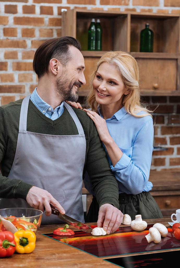 SZKLANA PŁYTA OCHRONNA NA KUCHENKĘ 85x52 AUTO