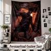 Custom Tapestry Wall Hanging, A Nightmare On Elm Street Freddy Krueger Personalized Name Text Home Wall Decor
