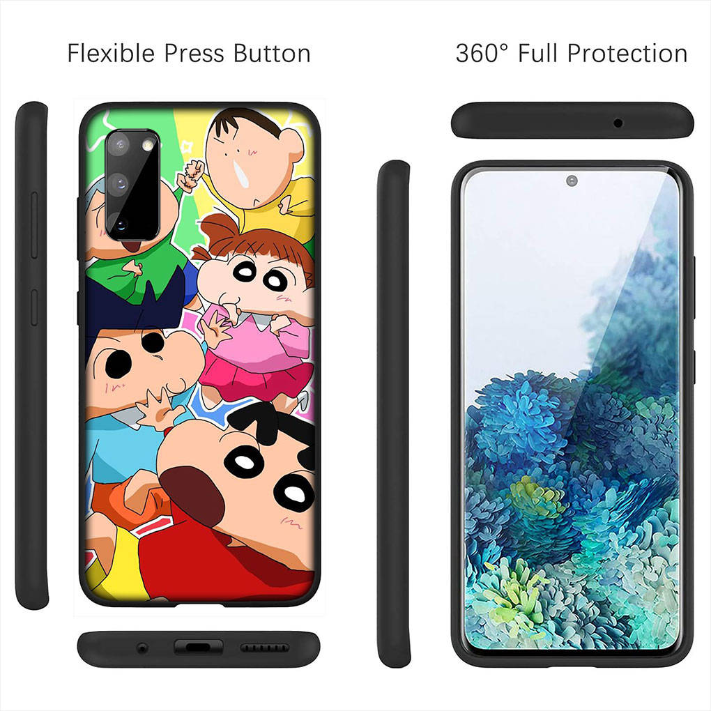 For iPhone 16 15 Xiaomi Redmi Note 14 13 12 11 Pro Max X 8 9 16e Samsung Galaxy S25 S24 S23 Moto OPPO Huawei Cute Crayon Shin Chan Shinchan Phone Case