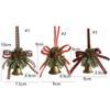 Bronze Pinecone Bell Pendant Retro Christmas Tree Hanging Bells  Garden Decor