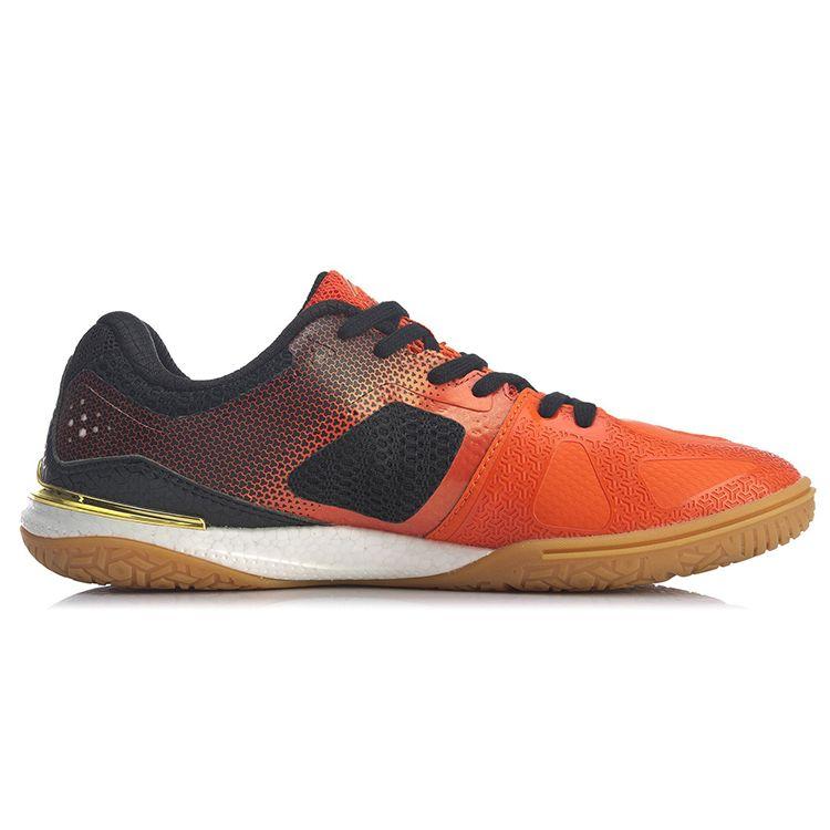 Li Ning Qilin Comfortable Shock Absorbing Non-Slip Wear-Resistant Low-Top Training Shoes Unisex Training Shoes Black Orange APPP001-1