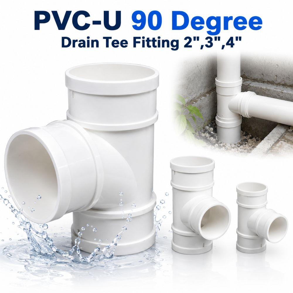 Corrosion-Resistant 3-Way Drainage Pipe Fittings White Drain Pipe Joint Pipeline Accessories