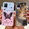 For Vivo V21e Case V2061 Cute Cat Lion Painted Cover Soft Silicone Phone Cases For Vivo V21 V2066 V2108 V 21 VivoV21 E 4G Fundas