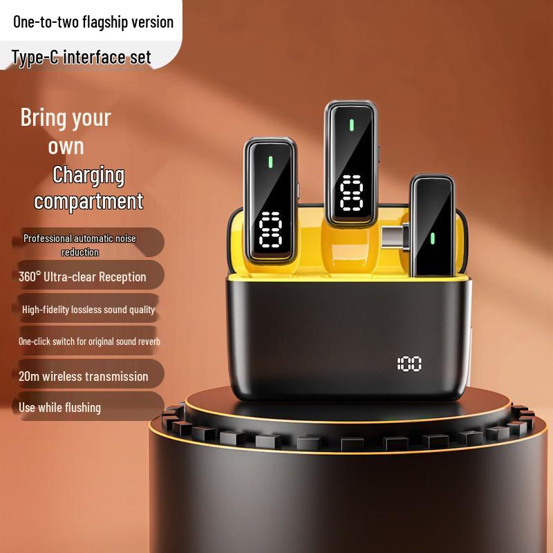 K6 Pro Wireless Lavalier Microphone with Noise Reduction for Mobile and Outdoor Use