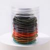 50Pcs/Box Simplicity Hair Band High Elasticity Rubber Band for Women Durable Hair Rope Canned Headband High Ponytail Hair Ties