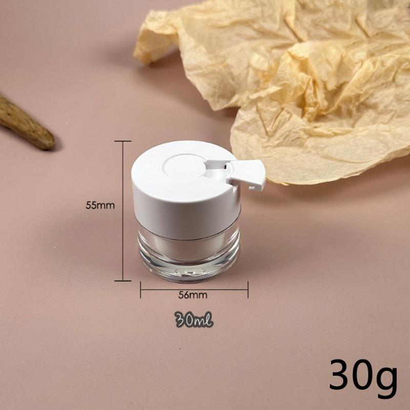

Пустая баночка для крема, многоразовый флакон для лосьона с ложкой 15/30/50 г, безвоздушная баночка с помпой, многоразовая акриловая баночка для крема, вакуумный флакон 30G
