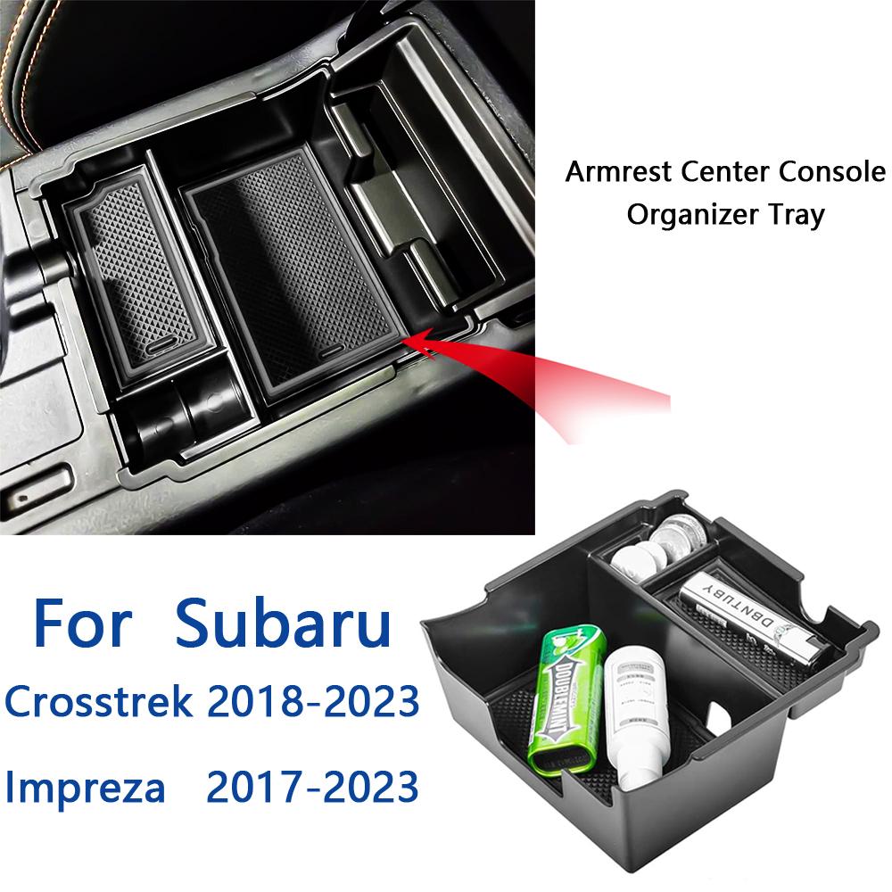 Armrest Center Console Organizer Tray For Subaru Crosstrek Impreza 2018 2019 2020 2021 - 2023 Divider Storage Box Accessories