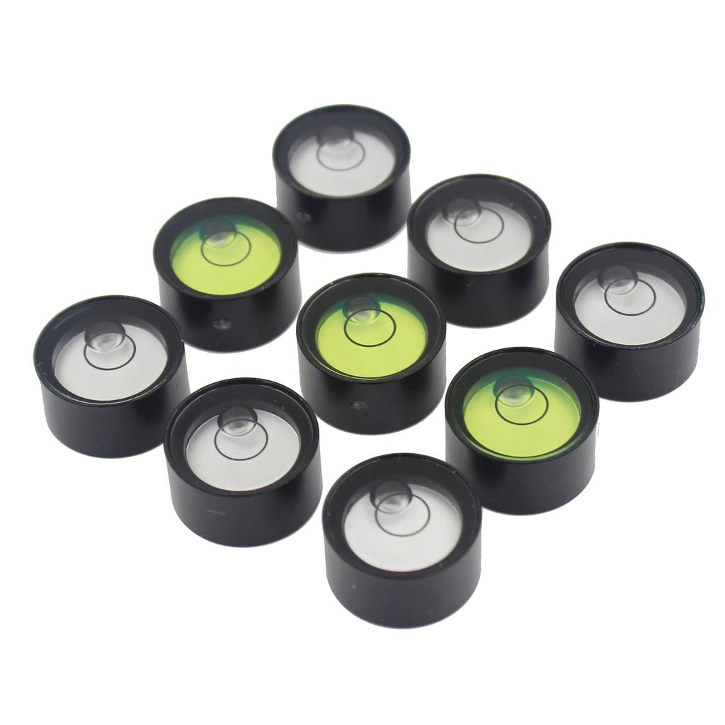 15*8MM Mini Pocket Horizontal Bubble Metal Round Spirit Level Bullseye Bead for Electronic Scale Magnetic Available 1PCS
