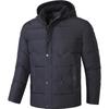 New Winter Thickened and Warm Cotton Jacket for Men's Casual Zipper Removeable Hat Cotton Jacket