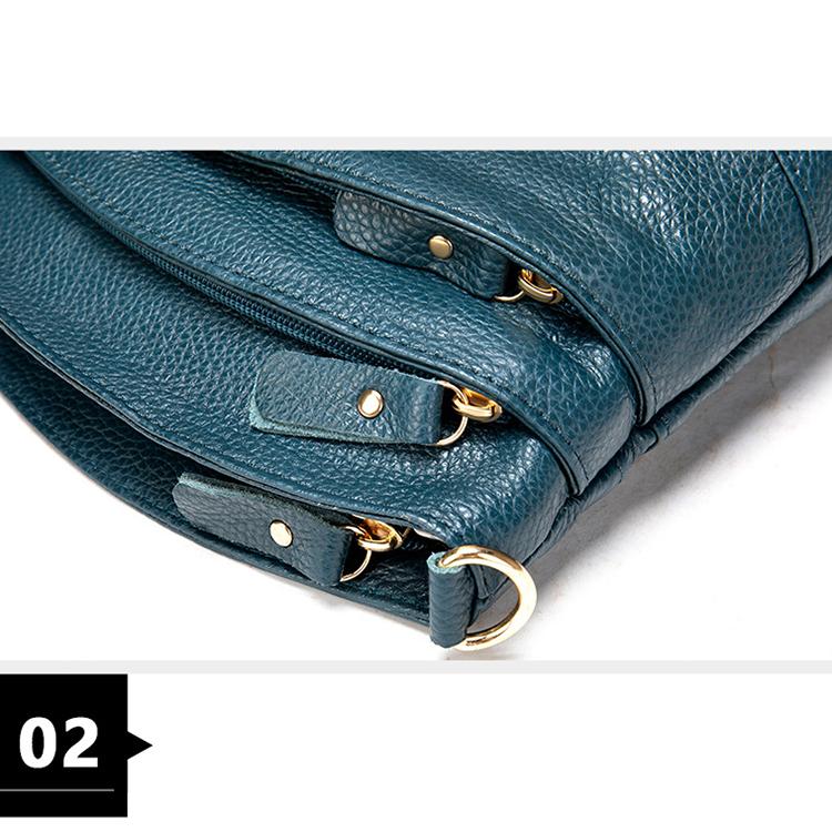 Značkový design Luxusní dámská kabelka Bucket Messenger Bag Originální kožená taška přes rameno Velká kapacita Dámská Jednobarevná kabelka