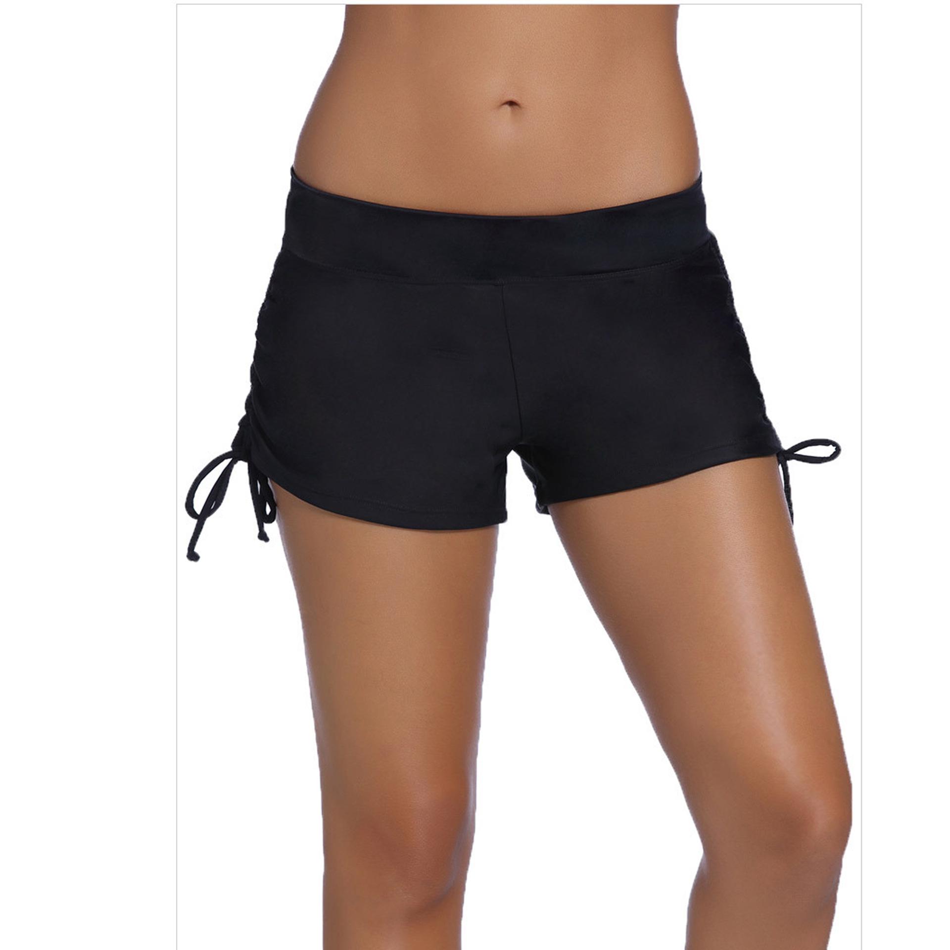 

Европейский и американский клиранс Бикини с бантом Заниженная талия Обхват бедер Женские плавки L чёрный