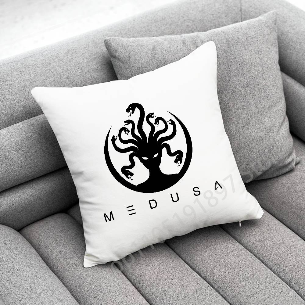 Medusa Greek Mythology Look At Me Throw Pillow Case For 50x50cm 30x30cm 55x55cm 45x45cm 40x40cm Square Bed Pillowcase Cover