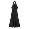 Elegant Halter Neck Midi Dress – European & American Style