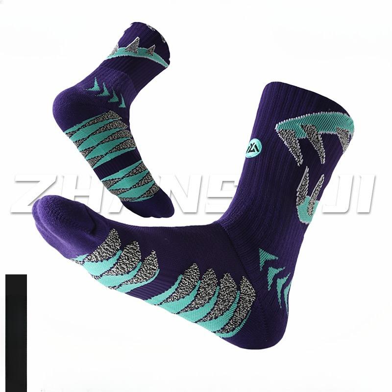 Basketball Socks, Men's Towel Soles, Running Thickened Mid-length Sports Socks, All-season Versatile Mid-length, Wear-resistant