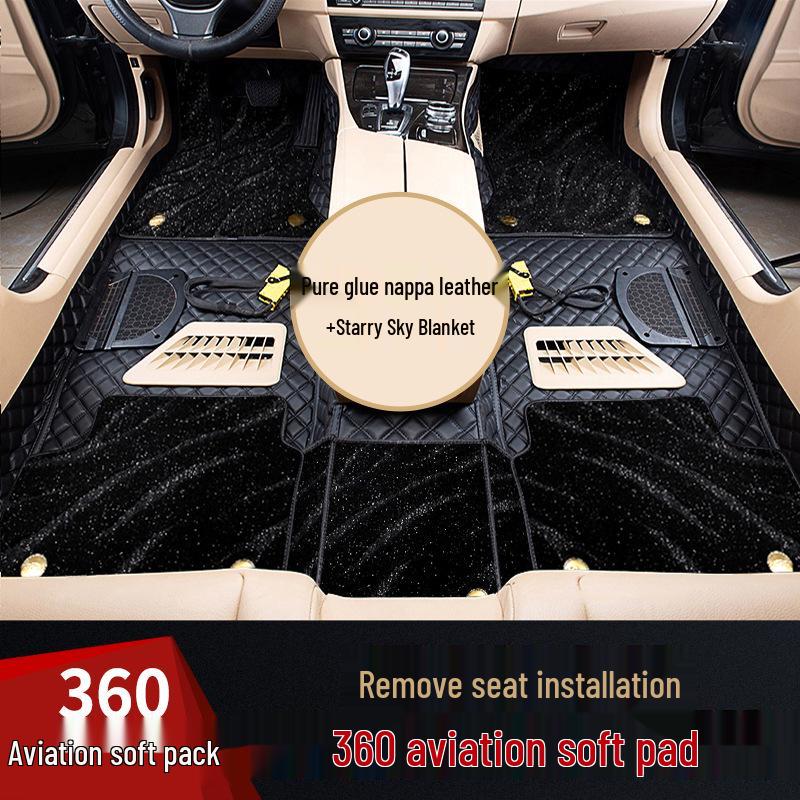 Compatible with Kaiyi Showjet Pro: 360° Aviation Soft Package Floor Mats, Easy Seat Installation & Disassembly