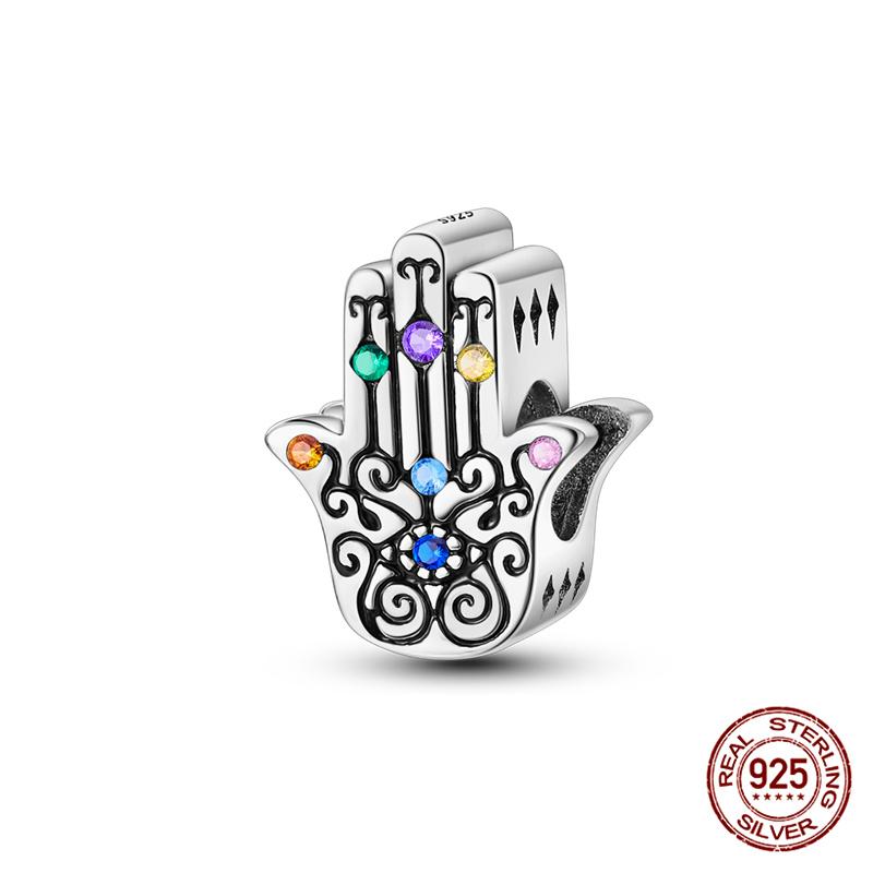 Original 100% Copper Blue Zircon Devil Eye Series Charms Fitoriginal Bracelet Diy Jewelry Making Women Gift