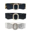 Modern Wide Waist Belt Jeans Decorative Punks Waistband Sequins Rock Belt Fashion Accessory