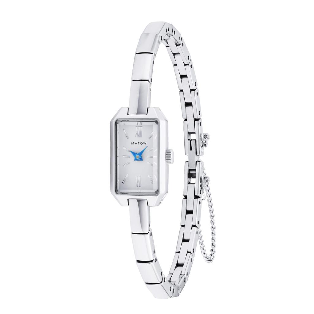 Autorizovaný prodejce hodinek MATOW mw005004 Mini Square stříbrné bílé [MATOW] Dámské [Tsuki Seigetsu]
