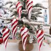 Holiday Candy Cane Tree Decoration Elegant Spirals Candy and Cane Christmas Tree Hanging Accessory for Holiday