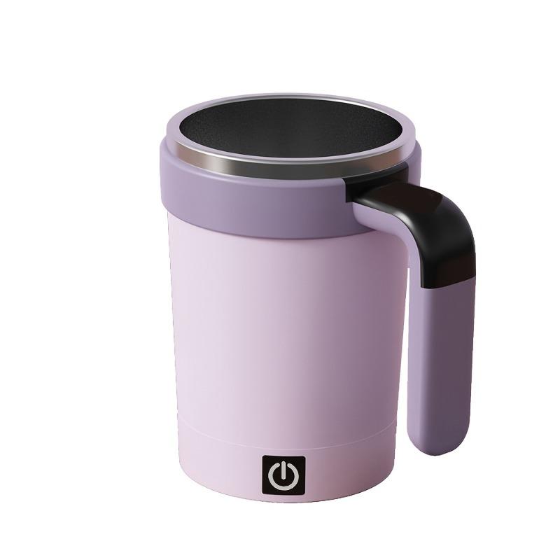1Pc Smart Temperature Measuring Magnetic Mixing Cup, Electric Portable Coffee Cup, Perfect As A Holiday Gift.