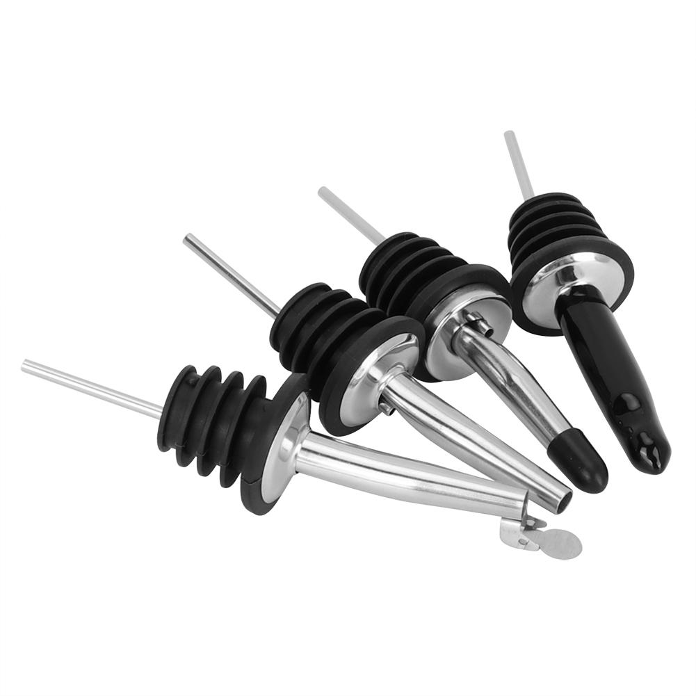 4 Bucăți 304 Oțel Inoxidabil Turnător Vin Lichid Set Gura Turnare Vin Accesorii Bar