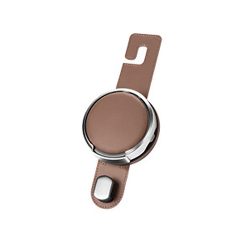 Metal Hook Car-mounted Water Cup Holder PU Leather Headrest Phone Hanger Vehicle Storage