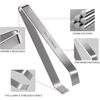 2 Pcs Fish Bone Tweezers, Stainless Steel Flat and Slant Pliers for Removing Meat Hair, Kitchen Salmon Trout