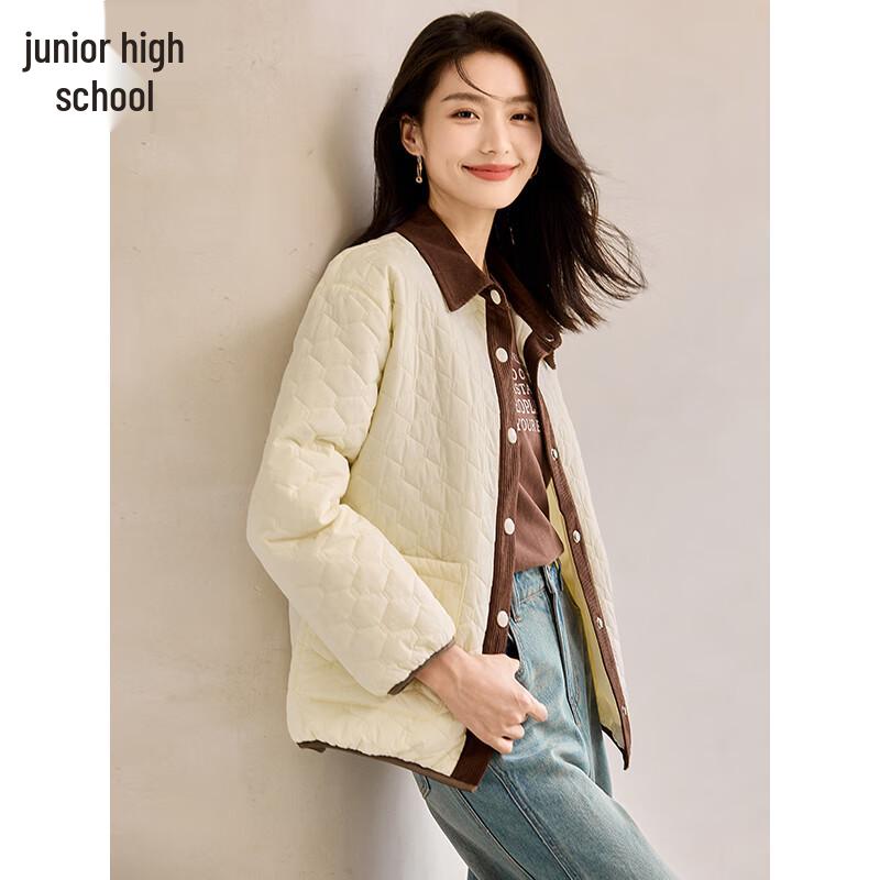 Women's Diamond Textured Padded Winter Jacket