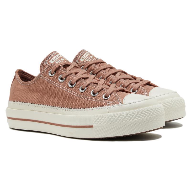 Converse Chuck Taylor All Star Comfort Temperament Non-Slip Abrasion Resistant Lightweight Low-Top Espadrilles Women's Brown