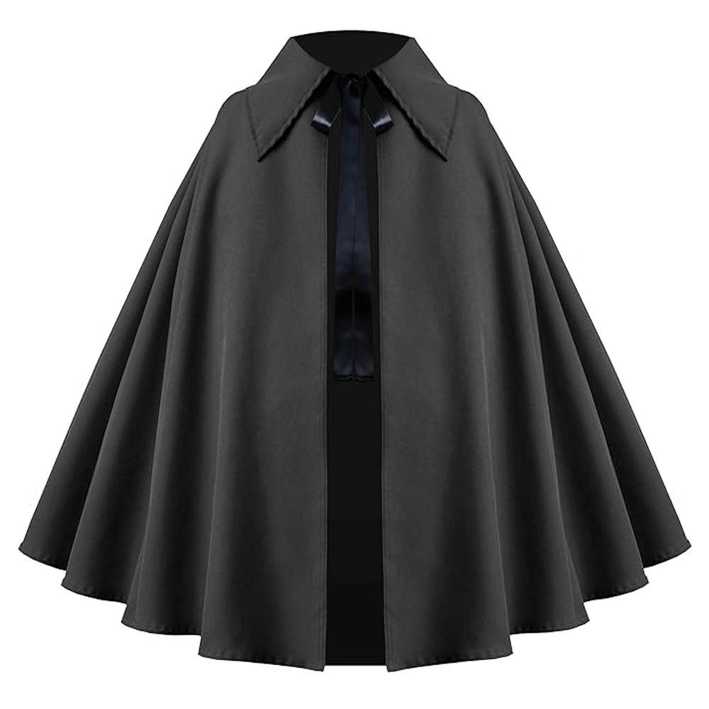 Gothic Costume Cloak With Polyester Fabric For Themed Events And Cosplay Fans