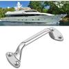  Large 5.81" 316 Stainless Steel Marine Door Handle – Heavy-Duty Mirror Polish – For Yachts, Boats, RVs, Bathrooms – 4-Hole Mount