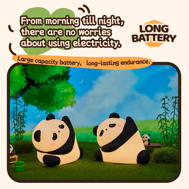 Kung Fu Panda Silicone Night Light - Sleep Companion & Bedside Atmosphere Lamp