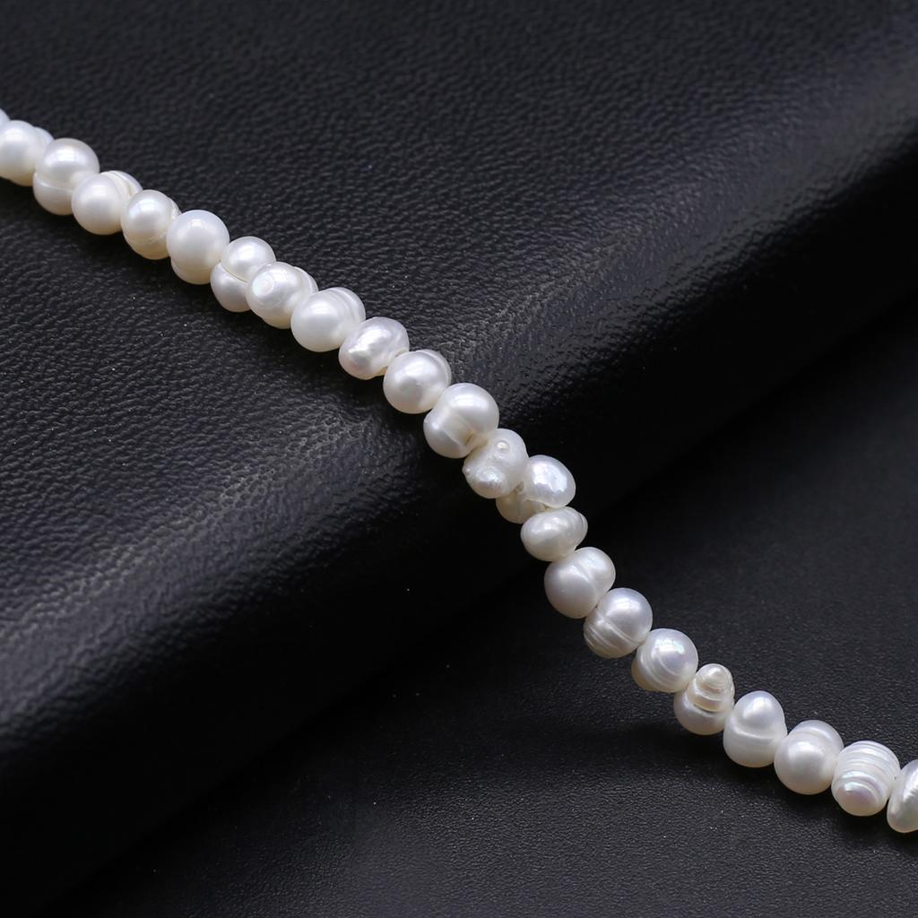1String, White Natural Freshwater Pearls Beads, 3-4mm, for DIY Jewelry Making, Unique Birthday Party Wedding Crafts, 36cm