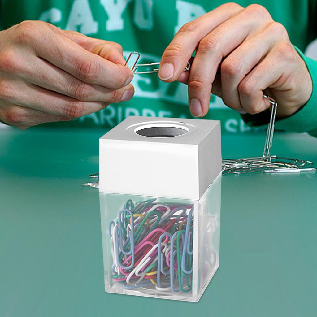 Magnetic Paper Clip Storage Box Protable Stationery creativity hight Capacity Box Supplies Clips portable Dispenser Organizer