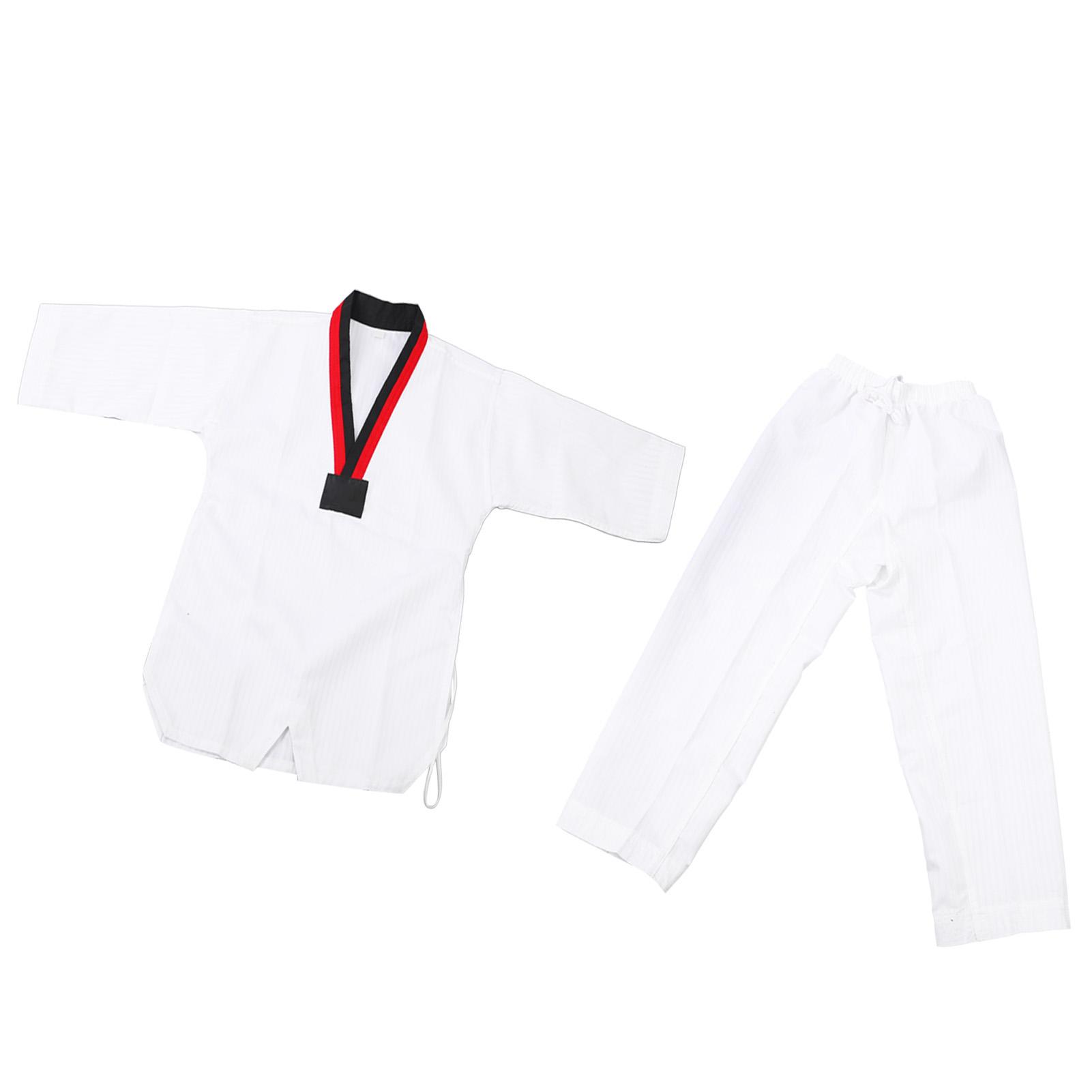 Taekwondo Outfit Cotton Taekwondo Training Uniform for Kickboxing Martial Arts Training