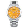 Men's Analog Automatic Watch Yellow Dial One Size Mechanical