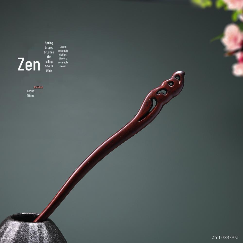 Rosewood Hairpins: Antique-Style Wood Hair Accessories for Hanfu & Qipao