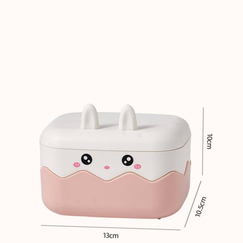 Creative Rabbit Soap Container With Double Layer Waterproof Travel Soap Holder For Bathroom Or Travel