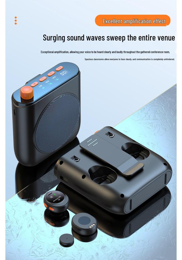 J98 Wireless Bee Amplifier: High Volume, Clear Sound, No Distortion - Ideal for Teachers