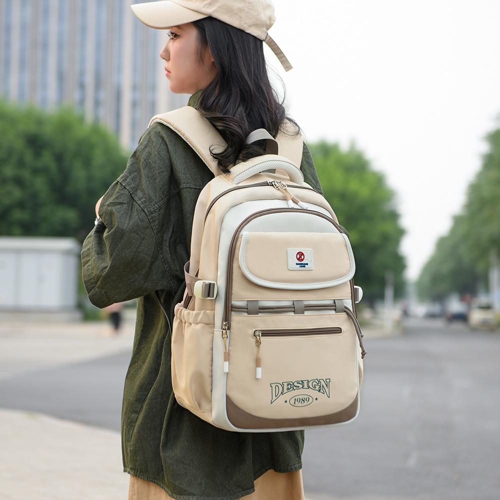 Backpack Female Dopamine College Student Travel Versatile Backpack Junior High School Student School Bag Female