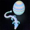 3D Printed Crystal Dragon Figurine with Movable Joints - Perfect Children's Birthday Gift