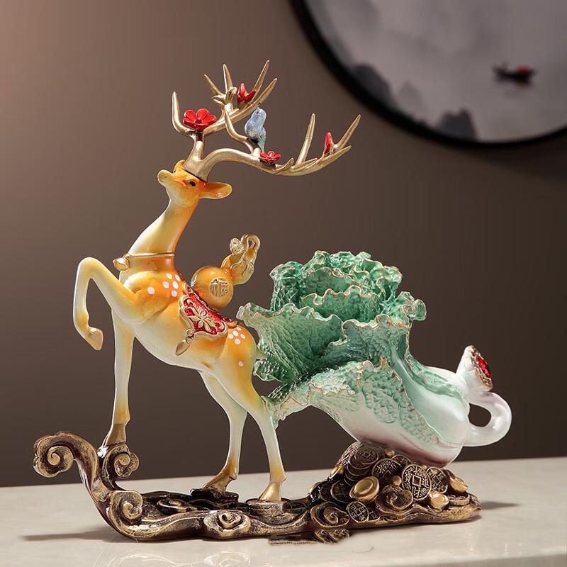 Смоляное украшение Ruijie «Счастливый олень и капуста»
