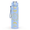 1PC Sun Moon Crescent Celestial Art Print 750ml Color Plastic Sports Water Bottle Leakproof Flip Straw Lid Suitable for Sports Office Home Use