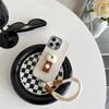 Bear Ring Portable Rope Mobile Phone Case For Iphone17Promax Silicone Apple 15 Anti-Drop 14 Women'S 16