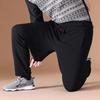 Men's Winter Warm Three-Layer Elastic Cotton Trousers with Velvet Lining for Middle-Aged and Elderly